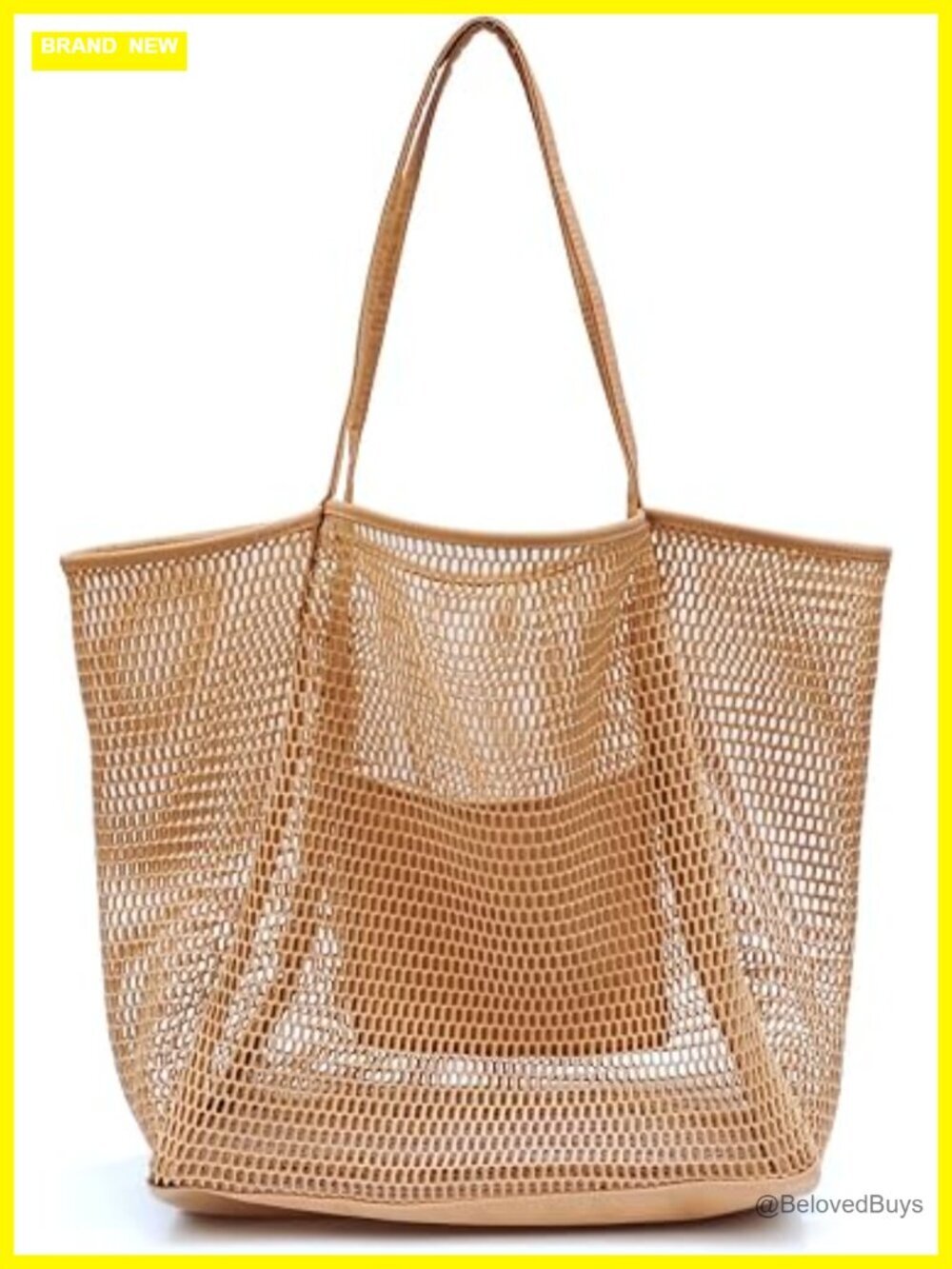 Large Nylon Mesh Tote Handbag Top Handles Shoulder Bag
